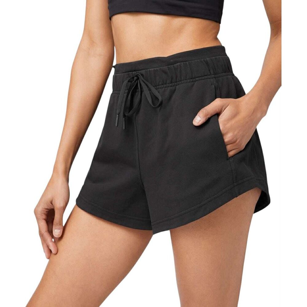 Lululemon Inner Glow Short High Rise 3" Terry Black